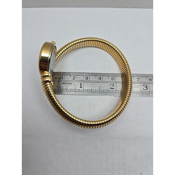 Joan Rivers Classics Gold Tubogas Wrap Bracelet Quartz Womens Watch New Battery main image 11